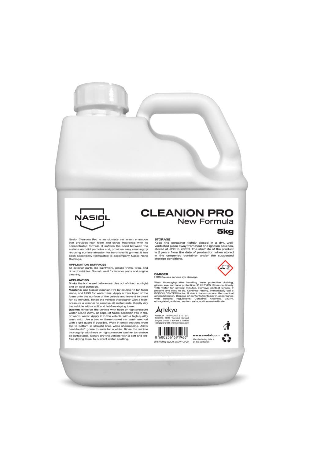 Cleanion Pro 5kg - Foam Car Wash Shampoo
