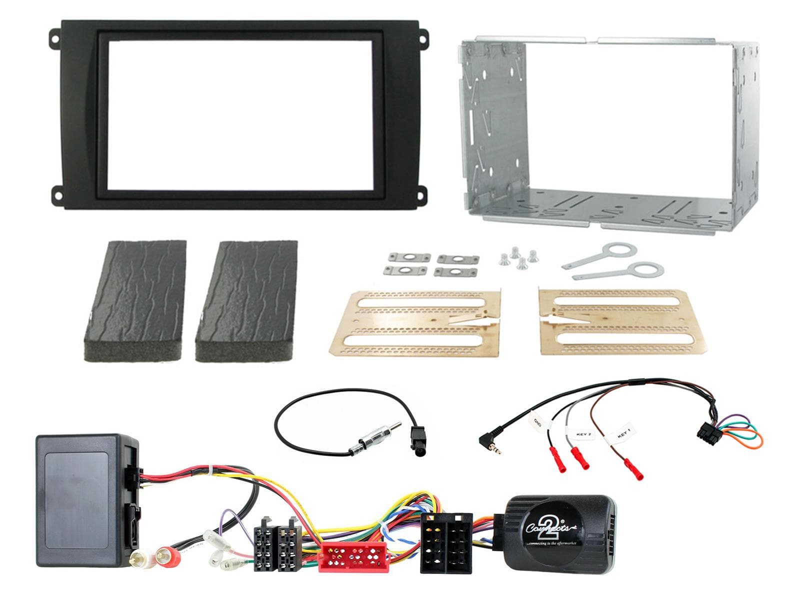 CTKPO02 Multimedia Installatie KIT Autoradio Porsche Cayenne