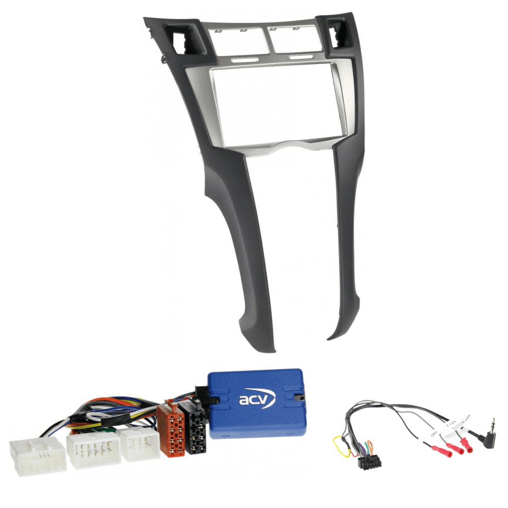 2-DIN Multimedia Installatiekit Toyota Yaris (XP9) 01/2006 - 10/2011 Zilver