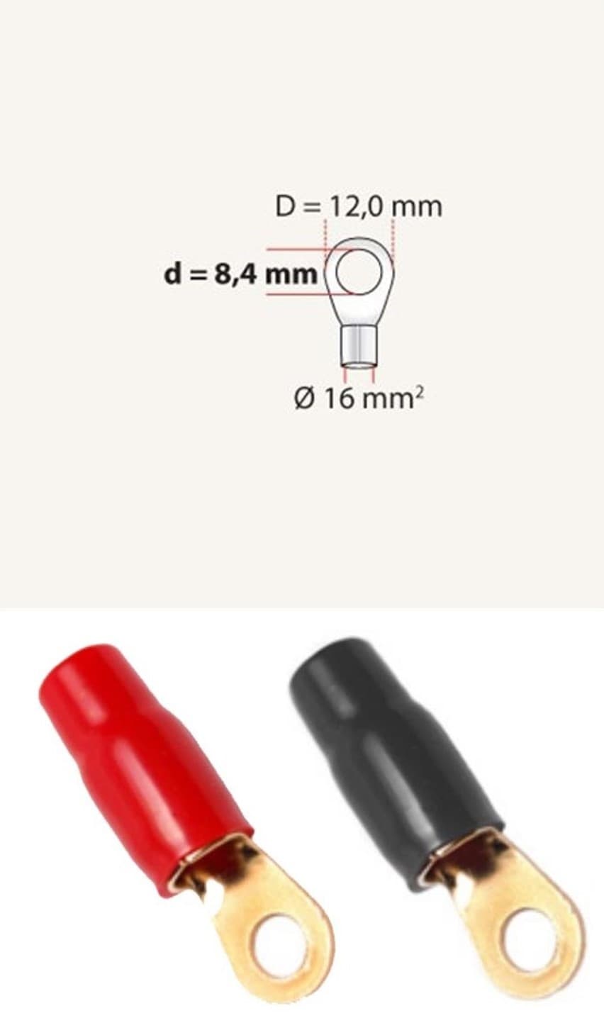 4mm, Kabeloog 16mm² Gat 8