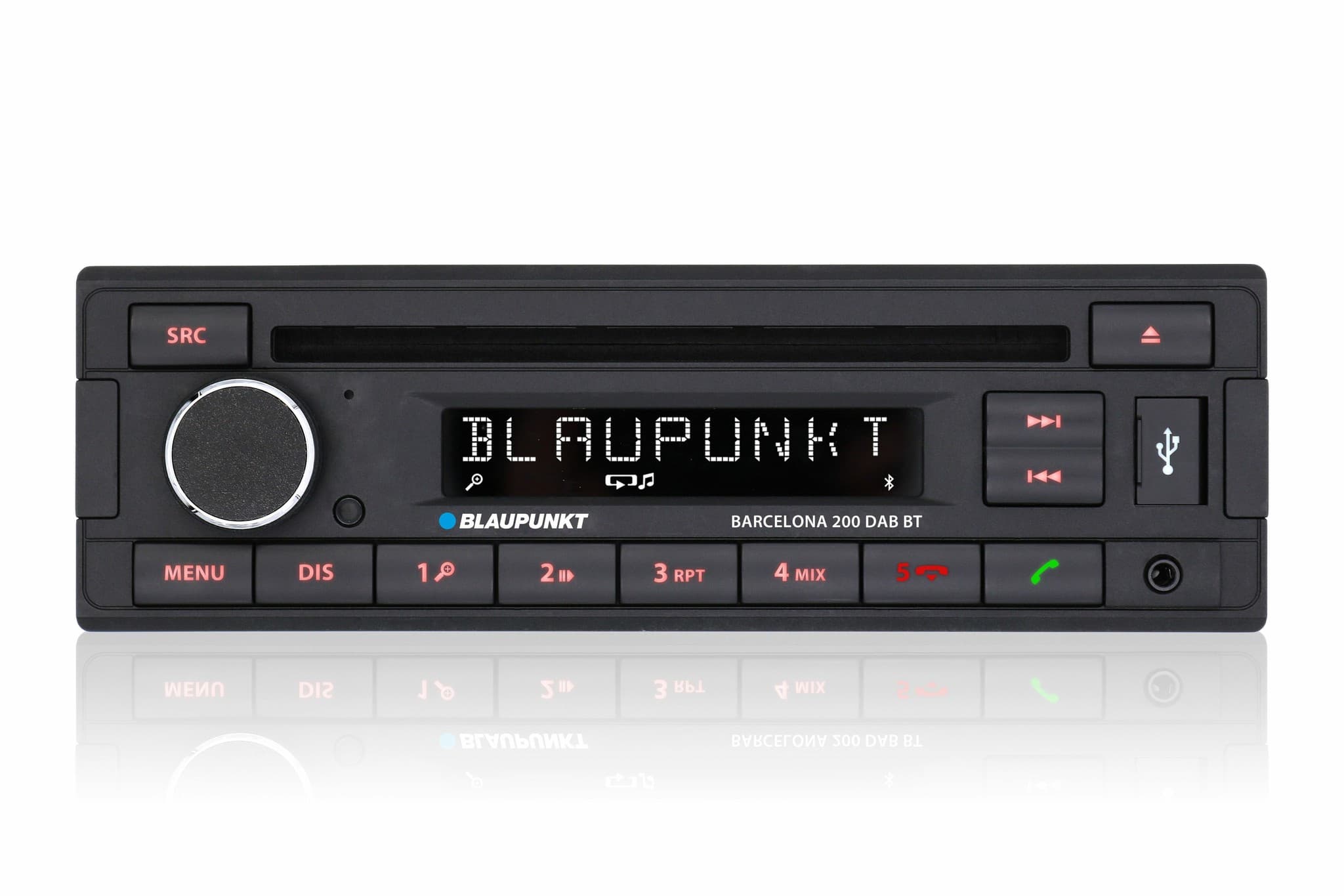 Barcelona 200 DAB BT | Zwart-Wit Display | Bluetooth, CD-speler en DAB+ Radio | Interne Microfoon