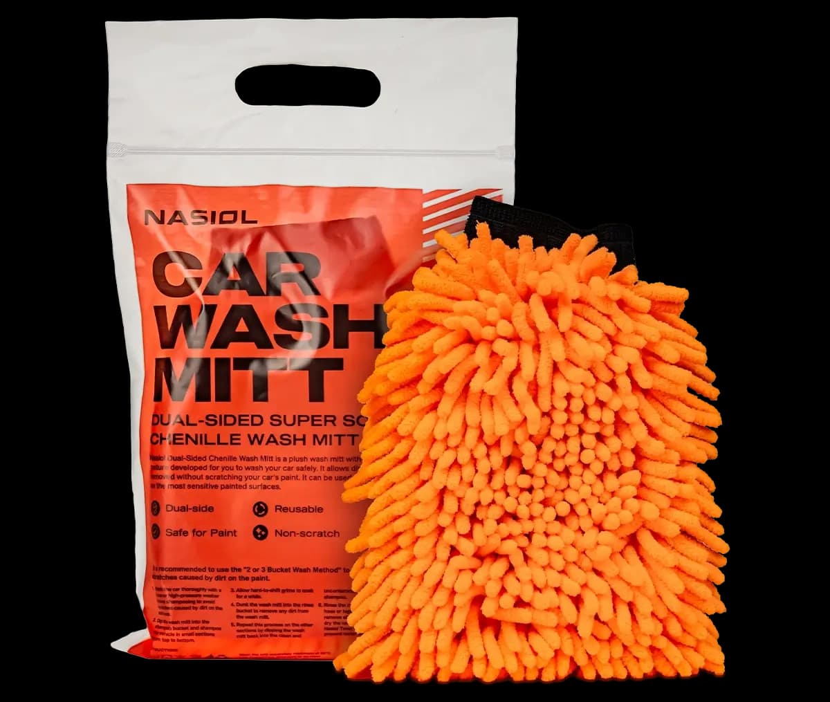 Car Wash Mitt | Dubbelzijdige| Superzachte Chenille Washandschoen