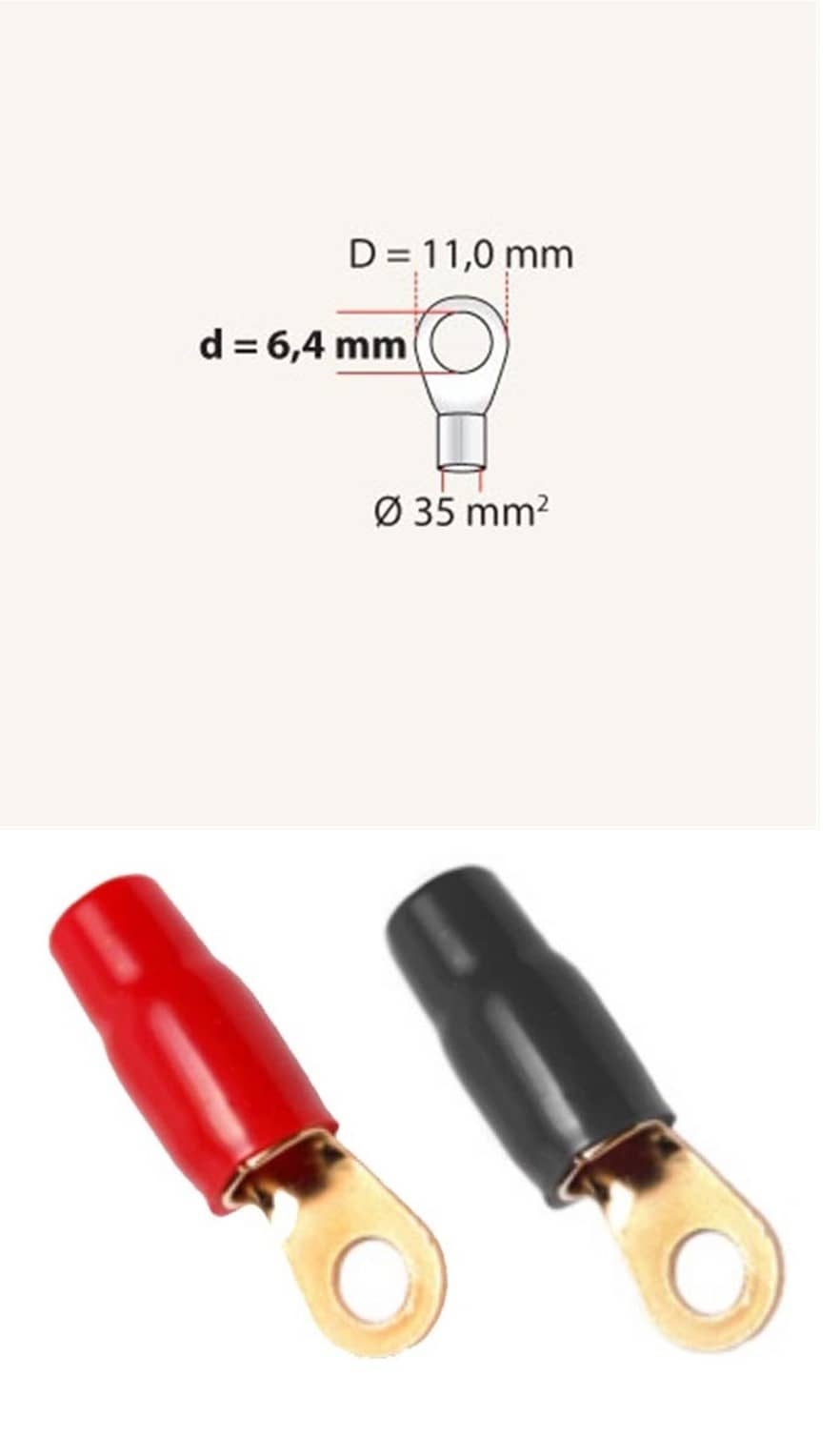 4mm, Kabeloog 35mm² Gat 6
