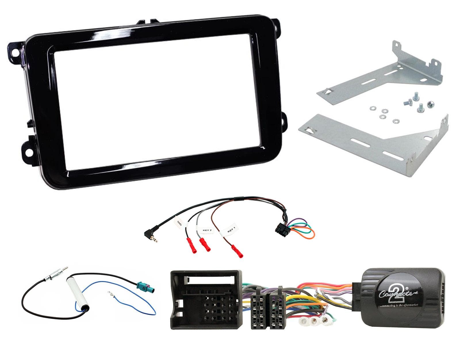 CTKVW20 Multimedia Installatie KIT Autoradio VW EOS, Tiguan, Golf