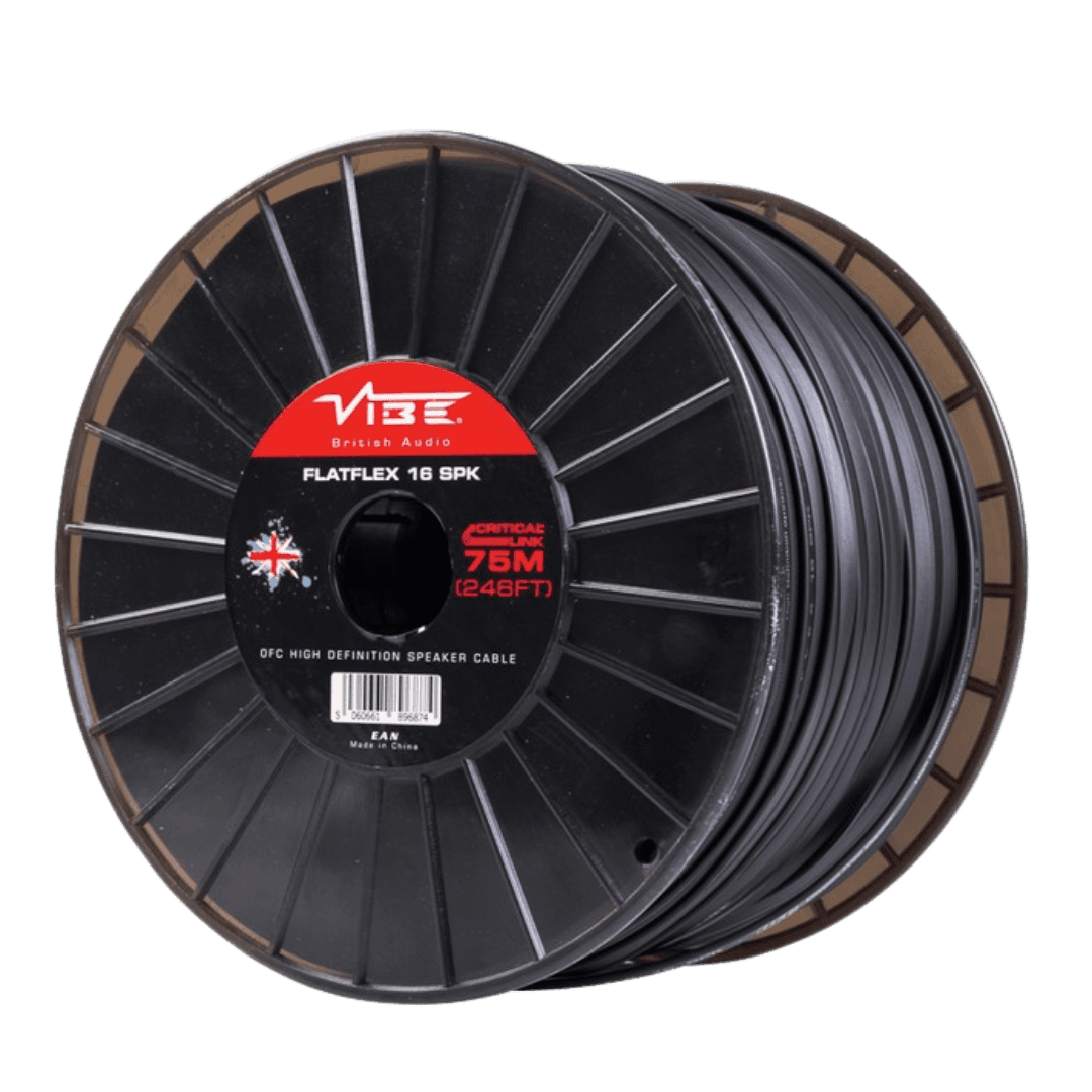 FLATFLEX16 | 16 AWG Platte Luidsprekerkabel | OFC | Per Meter