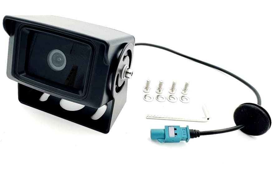 Achteruitrijcamera AHD 720p met Fakra voor 7 inch R1LOW in de Fiat Ducato 8