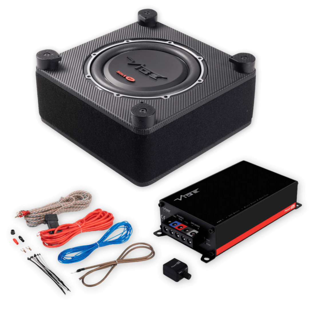 10" 300 Watt RMS Subwoofer Pakket | BASB10-V4 | POWERBOX400.1M | CL10AWK-V7 | Speakerdraad