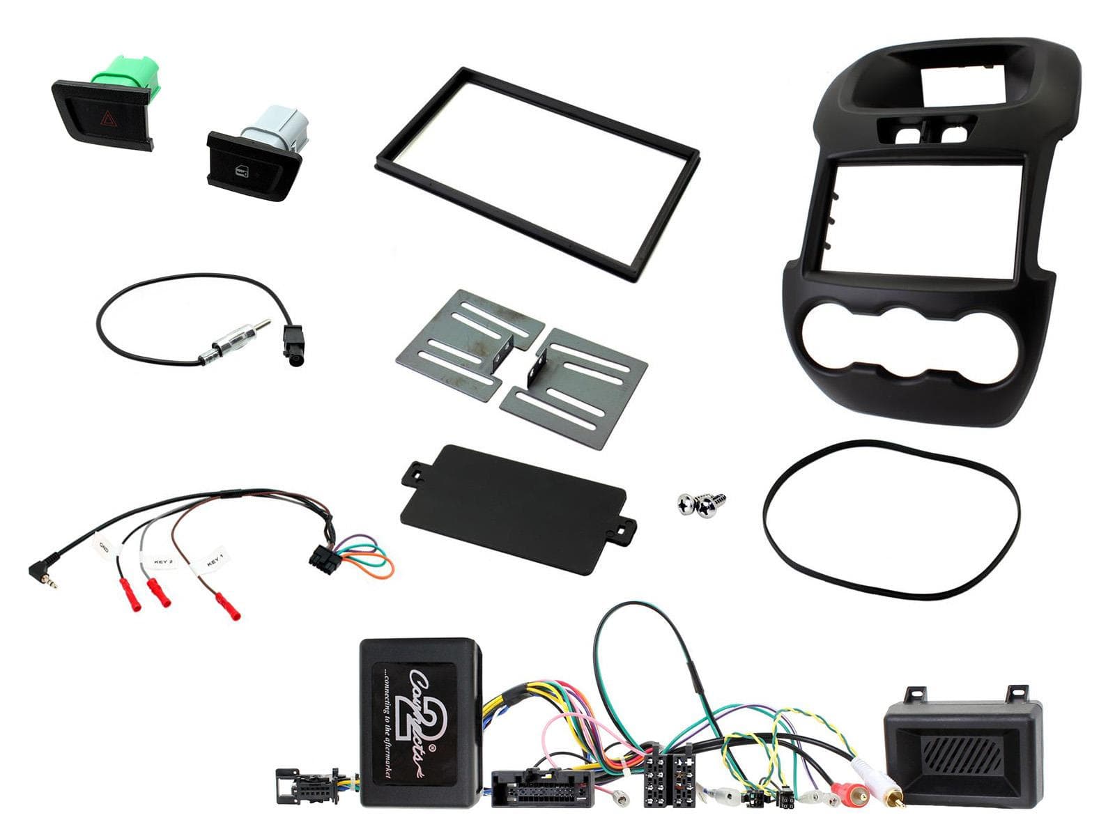CTKFD37C Multimedia Installatie KIT Autoradio Ford Ranger