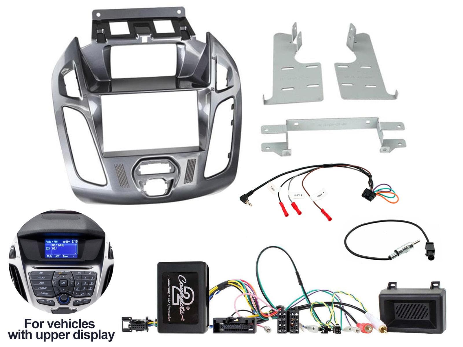 CTKFD78 Multimedia Installatie KIT Autoradio Ford Transit-Connect