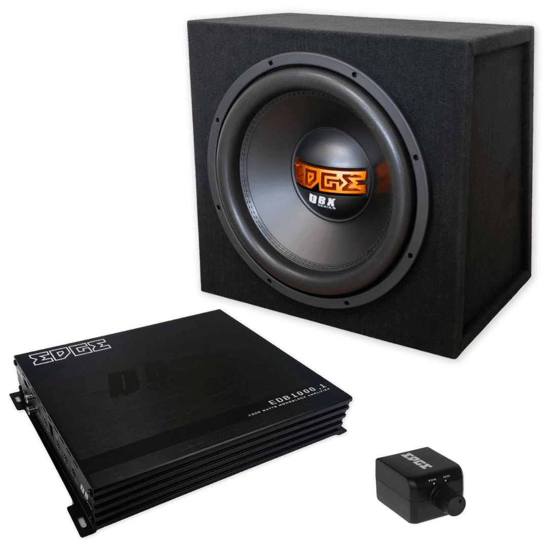 EDBX15D2 Subwooofer Pakket | Incl. 42L Subwooferbehuizing | EDB1000.1D-E4 Versterker