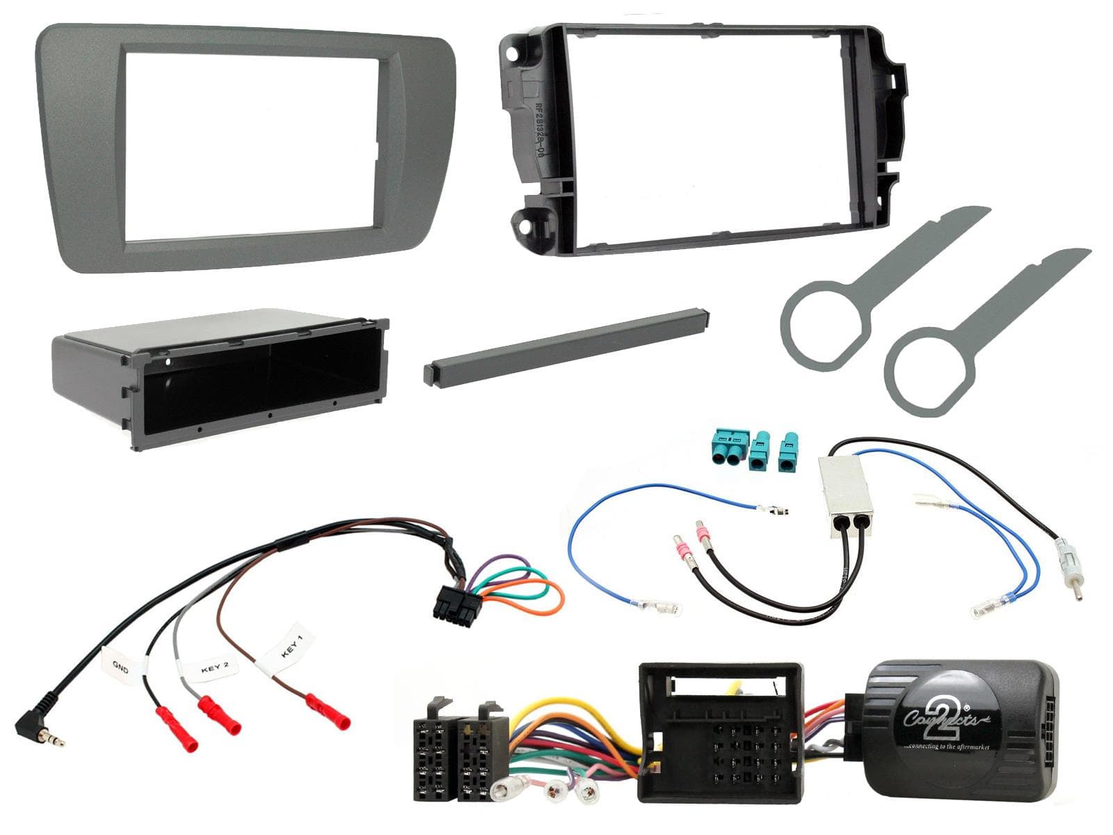 CTKST14 Multimedia Installatie KIT Autoradio Seat Ibiza