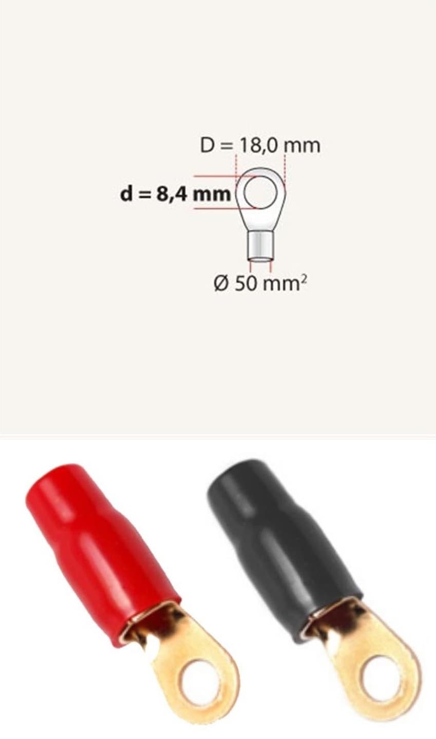 4mm, Kabeloog 50mm² Gat 8