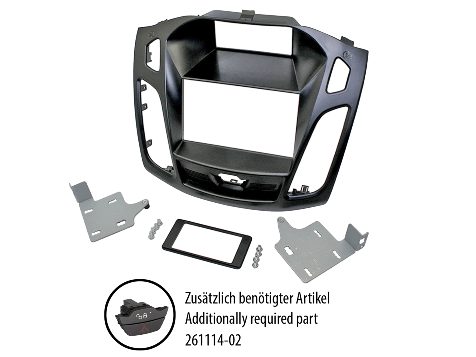 381114-28-1 | 2-DIN Inbouwframe | Ford | Focus (DYB) '13-'18