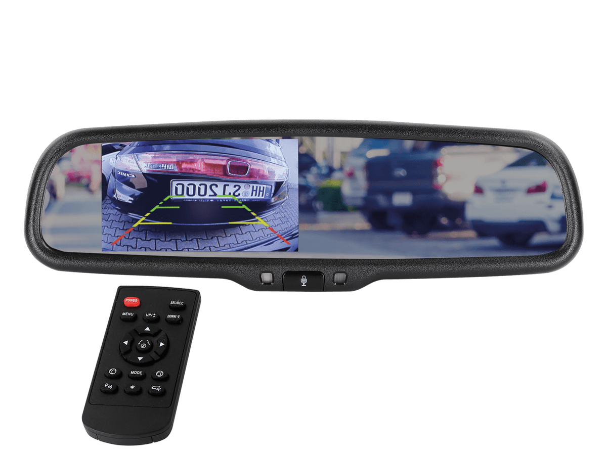 771000-6510 – 4.3" Spiegelmonitor met 2 video-ingangen