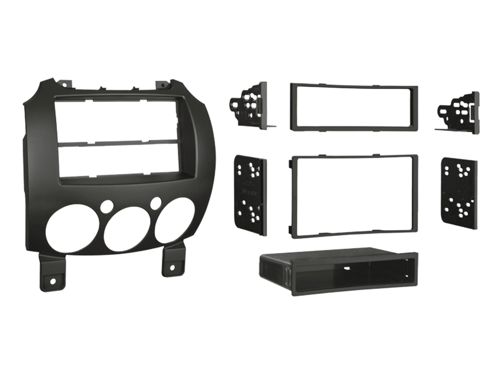 381170-15 | 2-DIN Inbouwframe | Mazda | 2 (DE) '07-'15